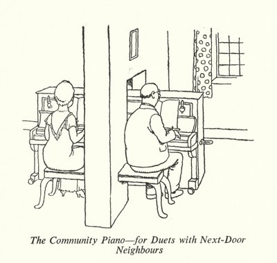 Das Gemeinschaftsklavier, für Duette mit Nachbarn von William Heath Robinson
