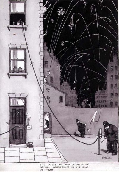 Die neueste Methode, Sonderpolizisten mitten in der Nacht zu wecken (Illustration für 