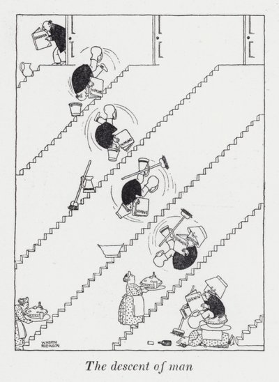 Der Abstieg des Menschen von William Heath Robinson