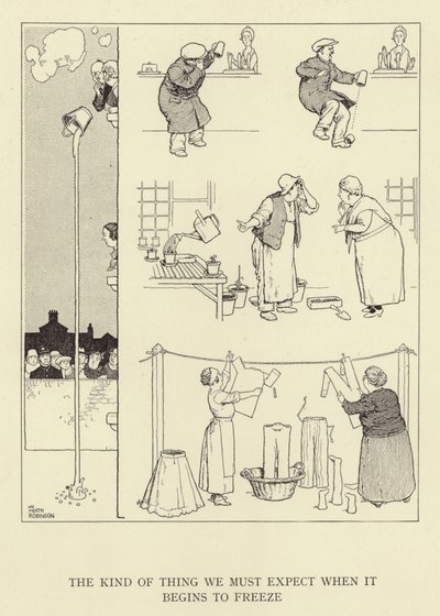 Die Art von Dingen, die wir erwarten müssen, wenn es zu frieren beginnt von William Heath Robinson