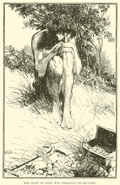 Der Anblick von Gold war giftig für seine Augen von William Heath Robinson
