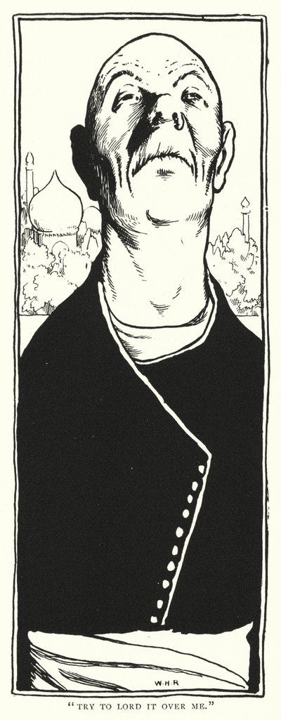 "Versuche, mich zu beherrschen" (Gravur) von William Heath Robinson