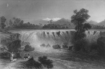 Fall des Flusses Cydnus, nahe Tarsus von William Henry Bartlett