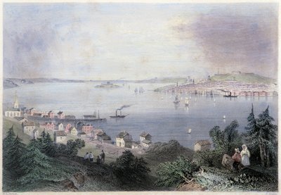 Blick auf Halifax - in „Canadian Scenery Illustrated“ von William Henri Barlett, ed. George Virtue von William Henry Bartlett