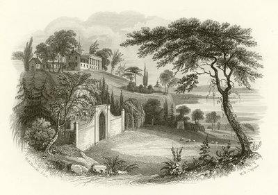 Residenz und Grab von Washington, Mount Vernon, am Potomac von William Henry Brooke