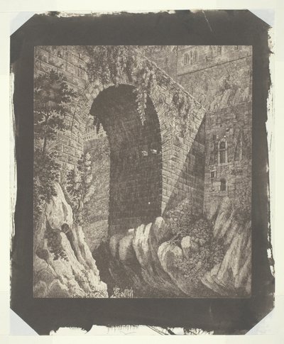 Kopie eines großen italienischen Drucks, reduziert in der Kamera von William Henry Fox Talbot