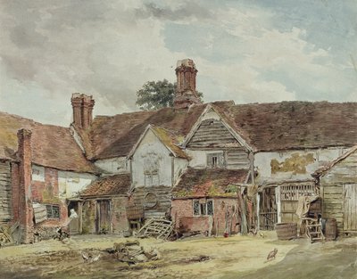 Alte Bauerngebäude von William Henry Hunt
