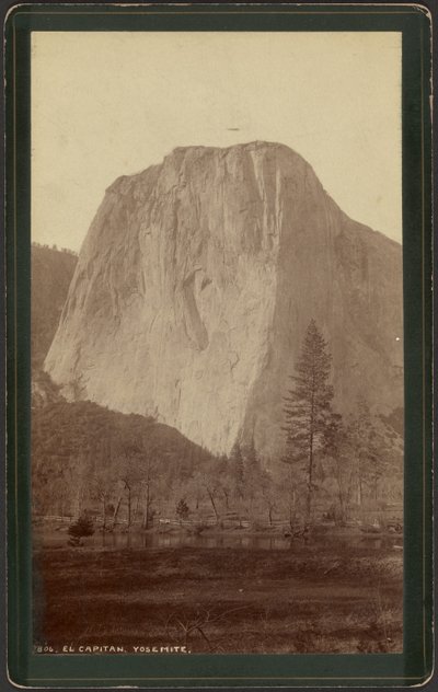 El Capitan, Yosemite von William Henry Jackson