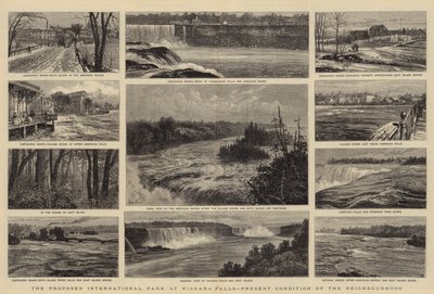Der vorgeschlagene internationale Park bei den Niagarafällen, aktueller Zustand der Nachbarschaft von William Henry James Boot