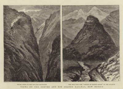 Ansichten der Denver und Rio Grande Eisenbahn, New Mexico von William Henry James Boot