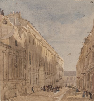 Beginn der Königlichen Stallungen, Paris, ca. 1828 von William Henry Lake Price