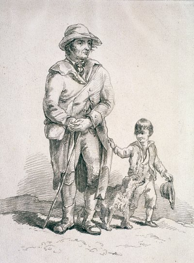 Ein Bauer mit einem Hund und einem Jungen, Provinzcharaktere von William Henry Pyne