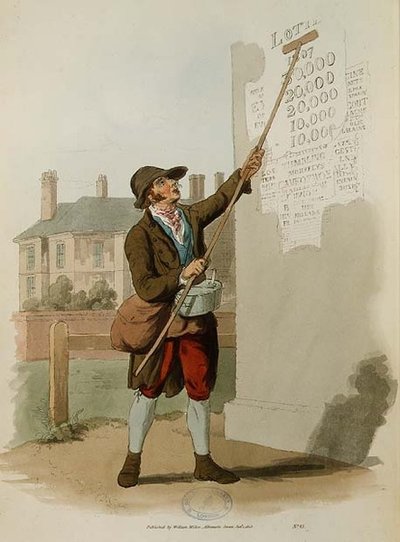 Der Plakatkleber aus 
