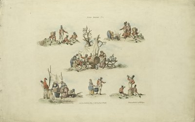 Lagerszenen, 1803 von William Henry after Pyne