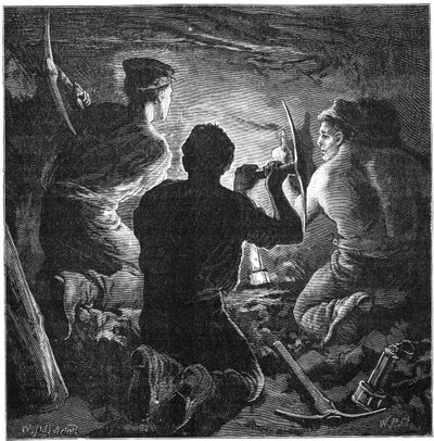 Grubenunglück, Tynewydd Colliery, Südwales, April 1877, ca. 1885 von William Heysham Overend