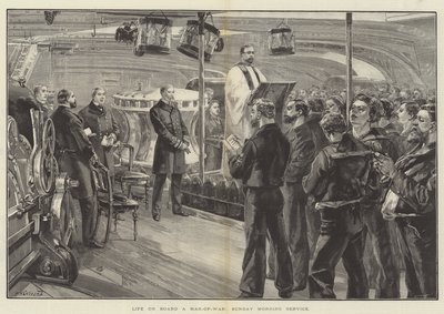 Leben an Bord eines Kriegsschiffs, Sonntagsgottesdienst von William Heysham Overend