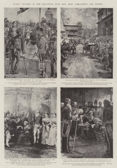 Königin Victoria in ihren Beziehungen zu ihrer Armee, dem Parlament und dem Volk von William Heysham Overend