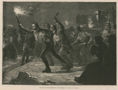 Schlittschuhlaufen auf der Serpentine bei Fackellicht von William Heysham Overend