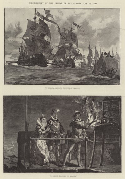 Dreihundertjahrfeier der Niederlage der Spanischen Armada, 1588 von William Heysham Overend
