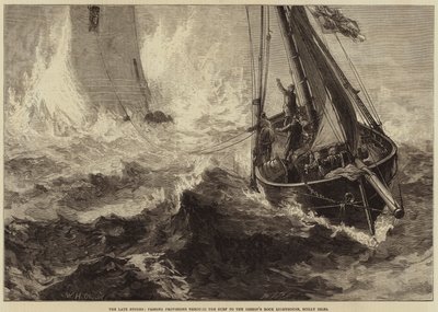 Der letzte Sturm, Proviant durch die Brandung zum Leuchtturm Bishop