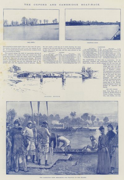 Das Oxford und Cambridge Boot-Rennen von William Heysham Overend
