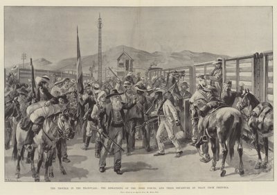 Die Unruhen im Transvaal, die Auflösung der Burenkräfte und ihre Abreise mit dem Zug aus Pretoria von William Heysham Overend