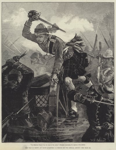 Der Krieg in Ägypten, im Nahkampf von William Heysham Overend