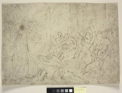Christus heilt einen Kranken oder Die Auferweckung des Lazarus von William Hilton