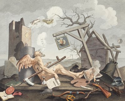 Bathos, Art des Sinkens, in erhabenen Gemälden gewidmet den Händlern dunkler Bilder, Illustration aus 