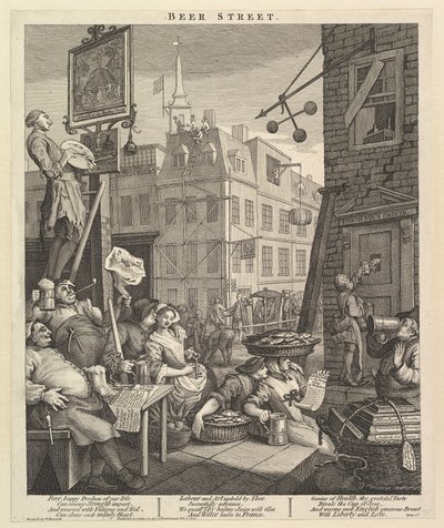 Bierstraße von William Hogarth