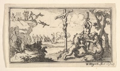 Kreuzigung, etc. John Beaver, Römische Militärstrafen von William Hogarth