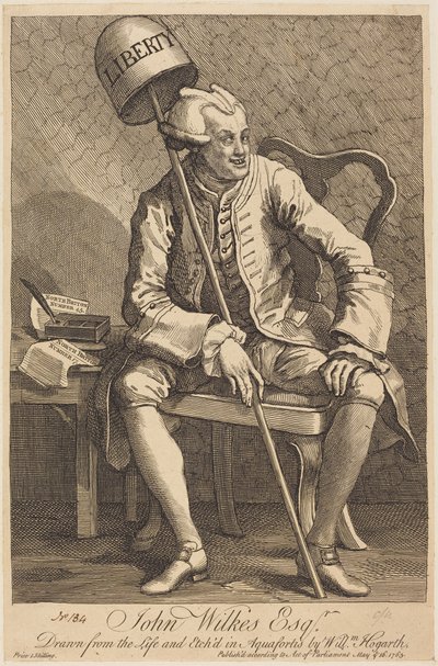 John Wilkes Esq. von William Hogarth