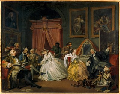 Die Heiratsmode: 4. Die Toilette von William Hogarth