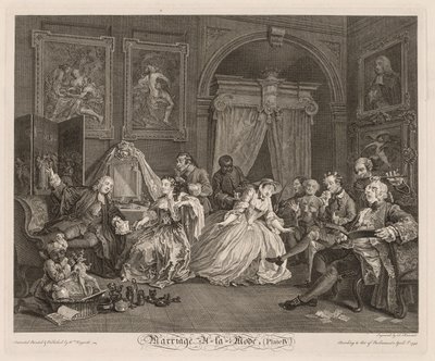 Heirat à la Mode: Die Toilettenszene von William Hogarth