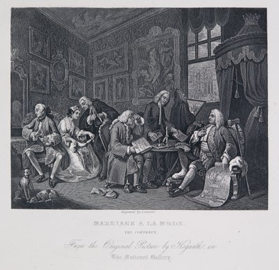 Heirat à la Mode: Der Vertrag von William Hogarth