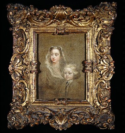 Mary Edwards Hamilton und ihr Sohn, Gerard Anne von William Hogarth