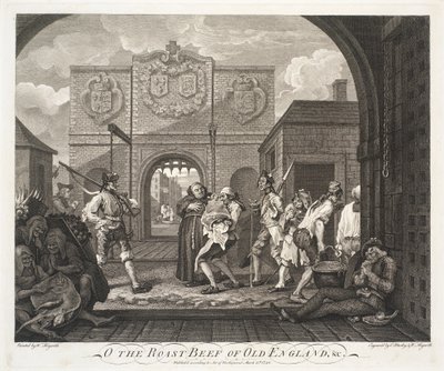 Oh, der Braten von Alt-England von William Hogarth