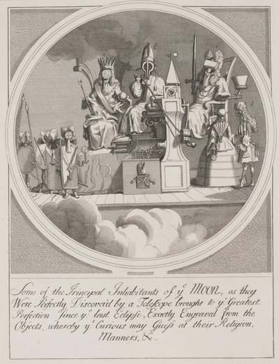 Einige der Hauptbewohner des Mondes: Königshaus, Episkopat und Gesetz von William Hogarth
