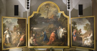 Der Altar von St. Mary Redcliffe (Triptychon) von William Hogarth