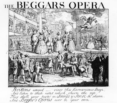 Die Bettleroper burleskiert, 1728 von William Hogarth