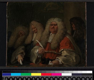 Die Bank, 1753-54 von William Hogarth