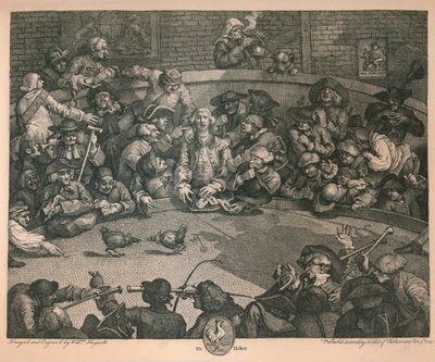 Das Hahnenkampf, 1759 von William Hogarth