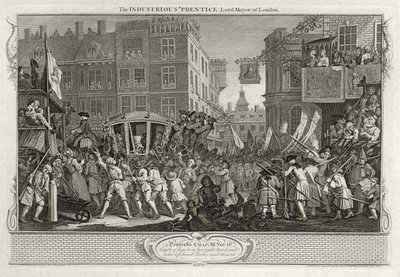 Der fleißige Lehrling, Lord Mayor von London, Platte XII aus 