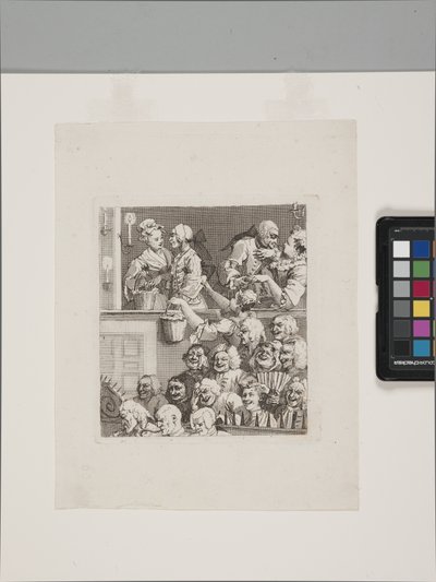 Das lachende Publikum von William Hogarth