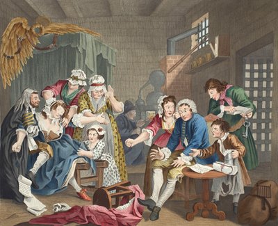 Der Wüstling im Gefängnis, Platte VII, aus 