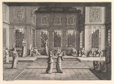 Das Serail, Aubry de La Mottrayes Reisen durch Europa, Asien und in Teile von..., 1723-24 von William Hogarth