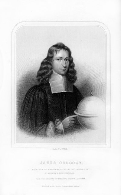 James Gregory, schottischer Mathematiker und Astronom, 1870 von William Holl