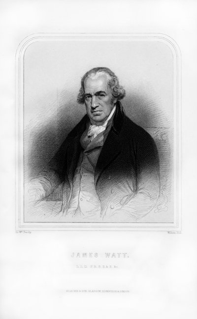 James Watt, schottischer Erfinder und Ingenieur, 1870 von William Holl