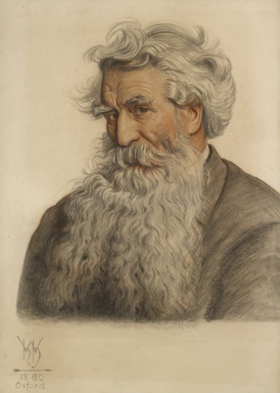 Porträt von Thomas Combe, Drucker der Universität (1796-1872) von William Holman Hunt