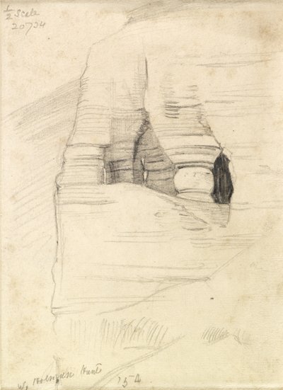 Felsen bei Wady Zuara, das Tote Meer, 1854 von William Holman Hunt